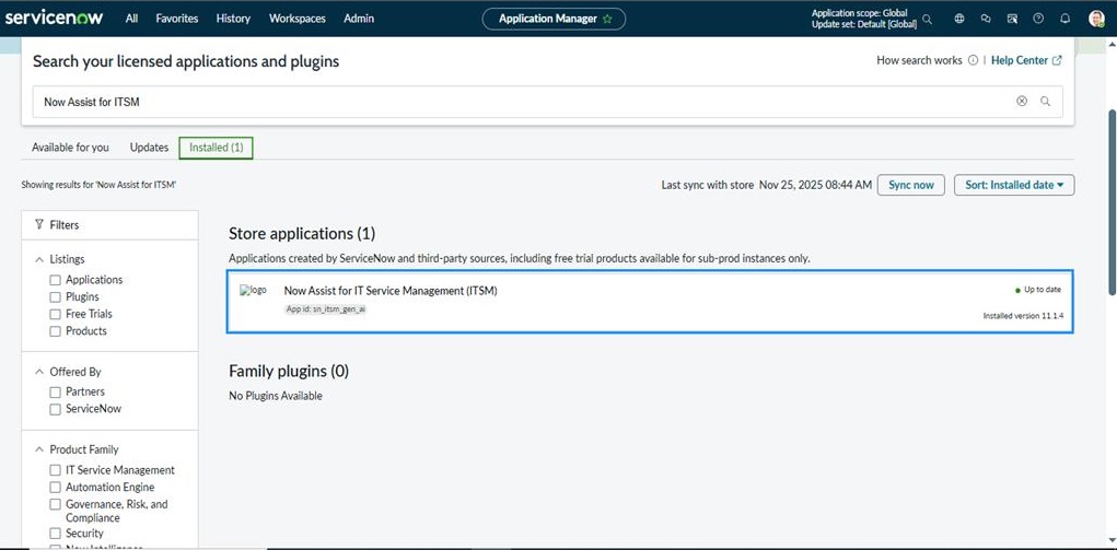 Enable Now Assist In ServiceNow