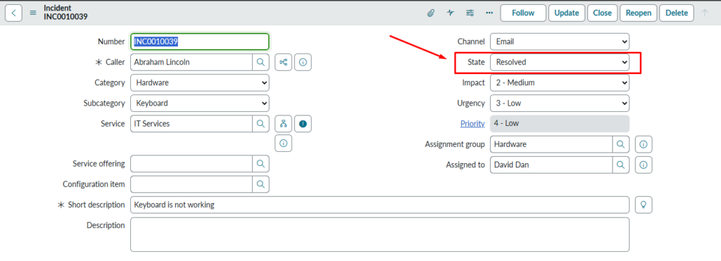 Incident Management In ServiceNow