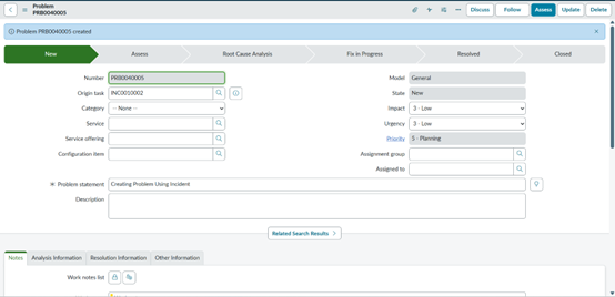 Problem Management In ServiceNow