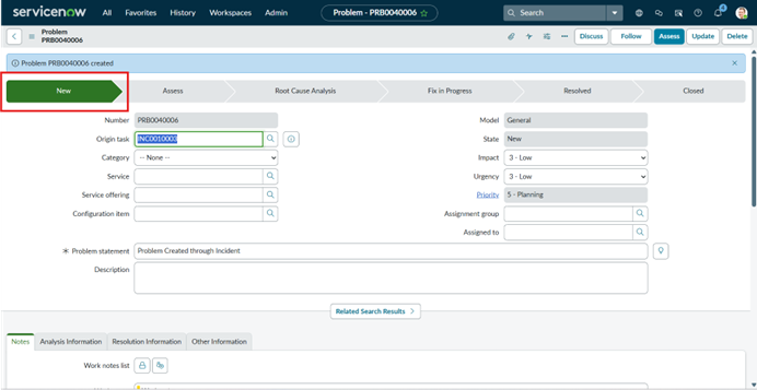 Problem Management In ServiceNow