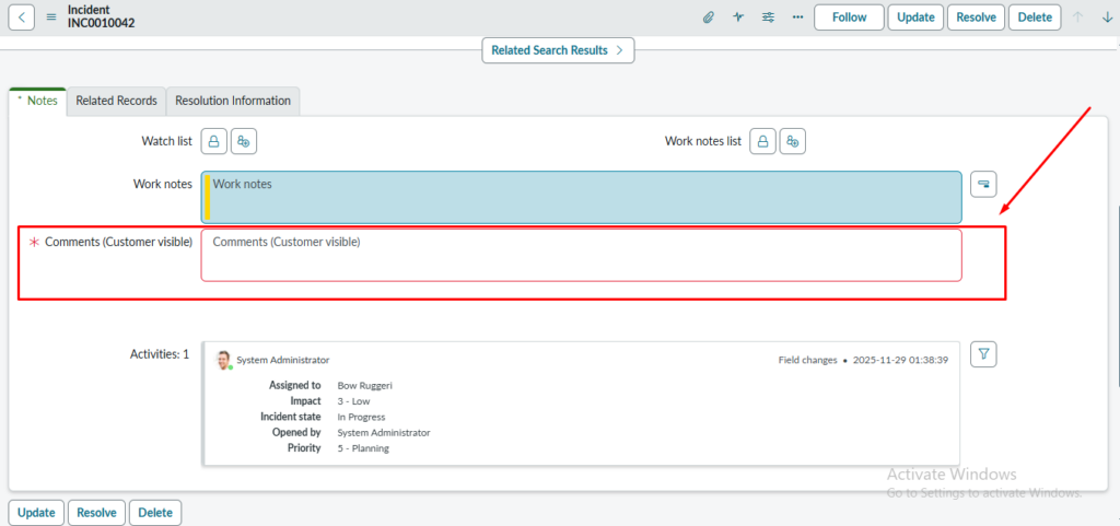Incident Management In ServiceNow