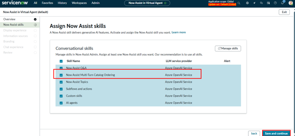Enable Now Assist In ServiceNow