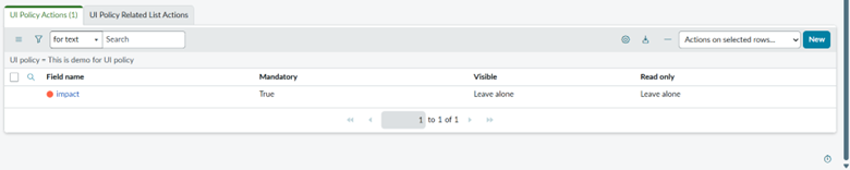UI Policy in ServiceNow