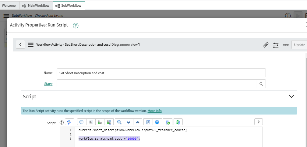 Workflow in ServiceNow