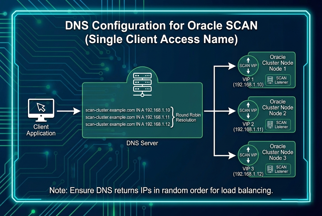 DNS Configuration for Oracle SCAN
