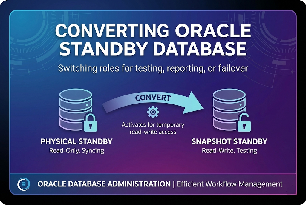 Converting Oracle Standby Database  